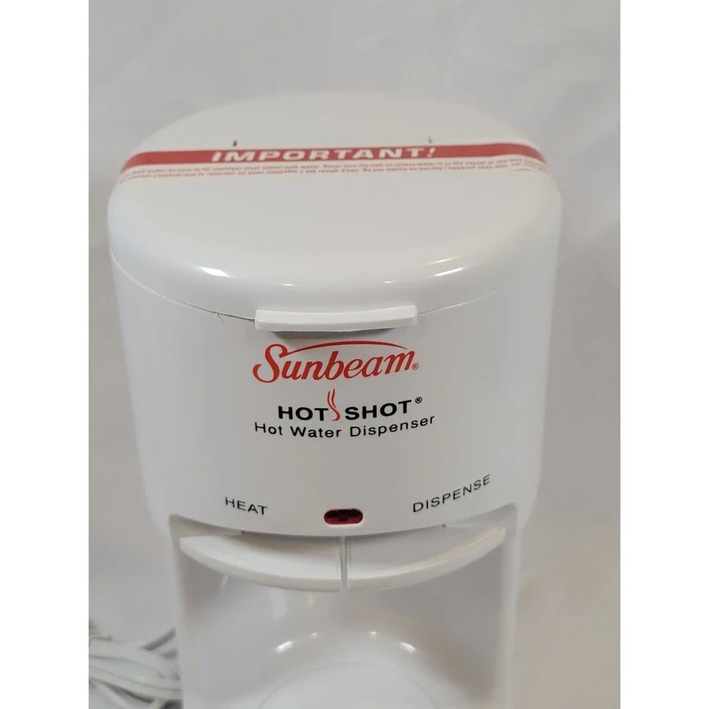 Vintage Sunbeam Hot Shot Hot Water Dispenser 3211 White Sealed Unit No Box